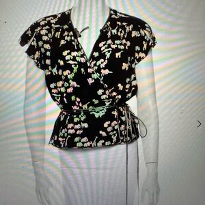 Marc Jacobs Black and White Elephant Print Blouse